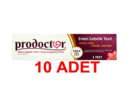 Prodoctor Pratik Erken Gebelik Testi 10 adet
