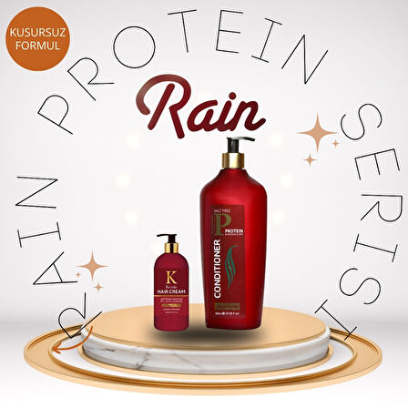 Rain Protein Serisi: Saçlarınızı Güçlendiren 2 lü Saç Kremi ve Keratin Bakım Seti