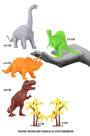 Toy Play 6 Parça Dinozor Figür Seti 14-18 cm SKU713 