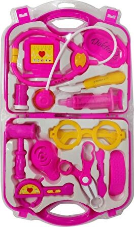 Toru Toys Torutoys Çantalı Plastik Renkli Doktor Seti Oyuncak