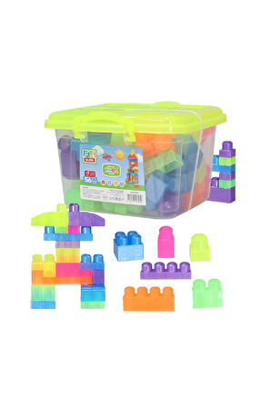 Play Blox 3059 Neon Renkler Mega Blok Seti 56 Parça Kovalı