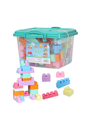 Play Blox 3066 Pastel Renkler Mega Blok Seti 56 Parça Kovalı