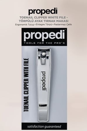 Toenail Clipper White File - Törpülü Ayak Tırnak Makası