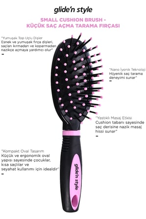 Small Cushion Brush - Küçük Saç Açma Tarama Fırçası