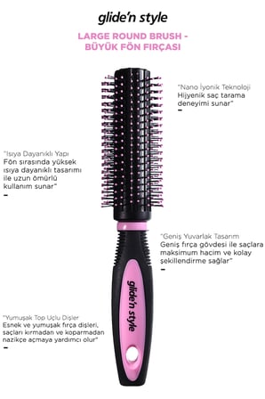 Large Round Brush - Büyük Fön Fırçası