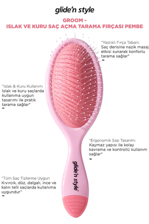 DeFacto Glide'n Style Islak - Kuru Açma Tarama Fırçası H4959AXNSWT1