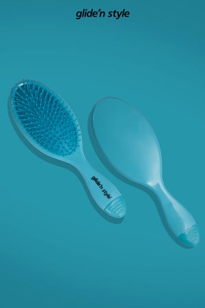 Groom -  Islak ve Kuru Saç Açma Tarama Fırçası Mavi