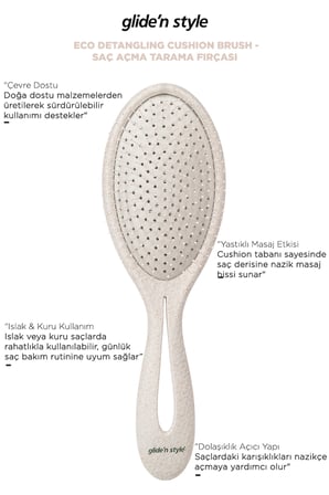 Eco Detangling Cushion Brush - Saç Açma Tarama Fırçası
