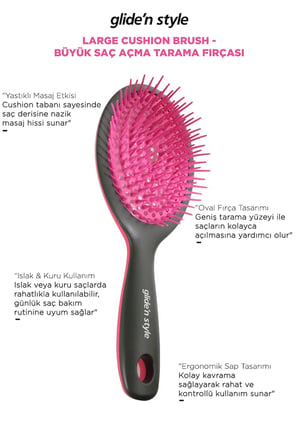 Large Cushion Brush - Büyük Saç Açma Tarama Fırçası