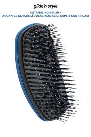 Detangling Brush - Argan ve Keratinli Dolaşıklık Açıcı Sapsız Saç Fırçası