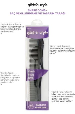 Shape Comb - Saç Şekillendirme ve Tasarım Tarağı