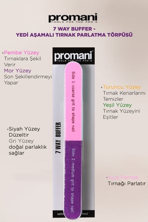  7 Way Buffer - Yedi Aşamalı Tırnak Parlatma Törpüsü