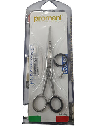PROMANI ECOLINE ÇELİK BERBER MAKASI 6" PR-749 Düz Saplı