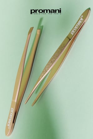 Rose Gold Slant/Point Tweezer Duo - Eğik ve Sivri Uçlu Cımbız İkilisi