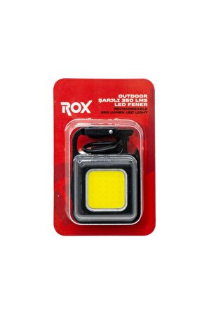 Rox Outdoor Şarjlı 350 Lms Led Fener