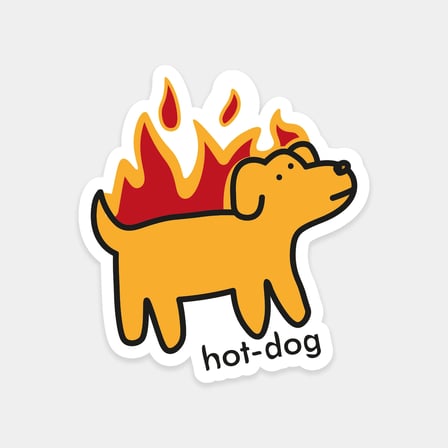 Hotdog Gerçek Anlamda Sticker