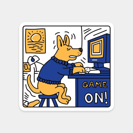 Köpek Gamer Sticker