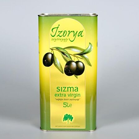 İzorya Naturel Sızma Zeytinyağı 5 lt Teneke 