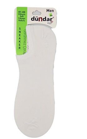 PLUS ERKEK BAMBU SNEAKER BEYAZ 6'LI 6883