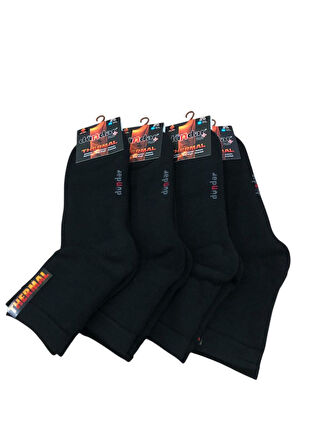 4 Lü Dündar Erkek Termal Havlu Kışlık Dikişsiz Konç Patik Çorap 40 - 44 No