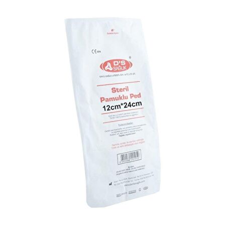 STERİL PAMUKLU PED 12CM*24 CM 5adetli