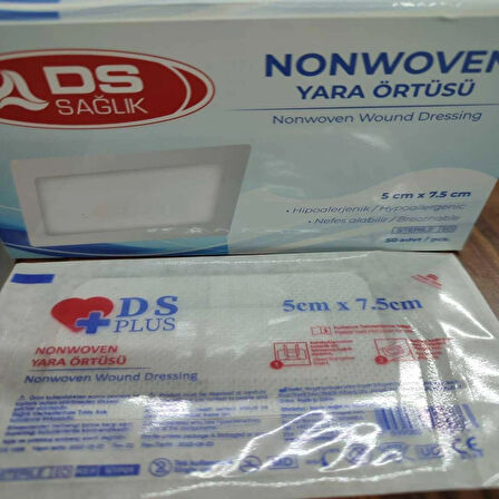DS Sağlık Nonwoven Yara Örtüsü 5cm x 7.5cm 25 adet