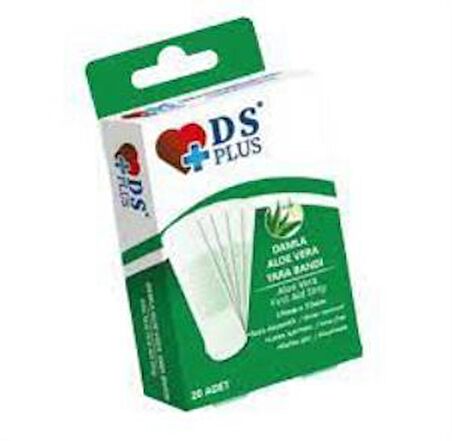 DS PLUS ALOE VERA YARA BANDI 20 ADET 1 PAKET- suya dayanıklı