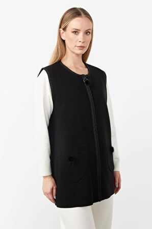 2710 Simli Pon Ponlu Yelek