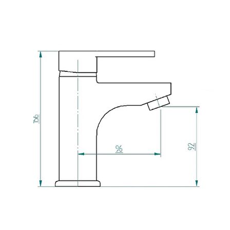 Venezia Kroma Serisi Krom Lavabo Bataryası