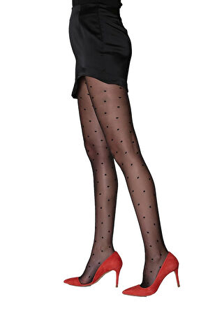 Point Külotlu Çorap Siyah