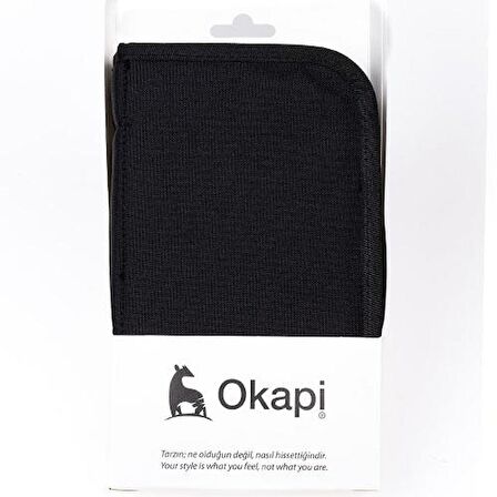 Okapi Kalem Çantası Tek Katlı Siyah OKP-123