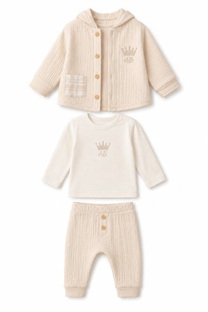 Babydoll 2li Takım Anna Krem 6-9