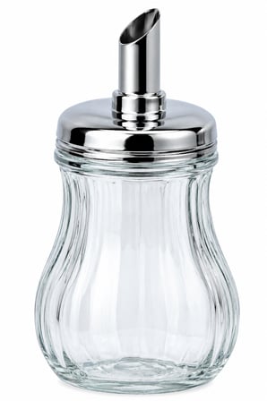 Estetik Desenli Pipetli Cam Toz Şekerlik