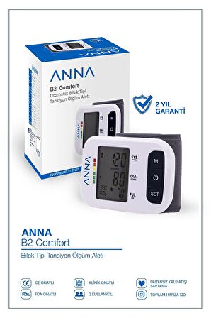 ANNA B2 COMFORT DİJİTAL BİLEKTEN ÖLÇER TANSİYON ALETİ