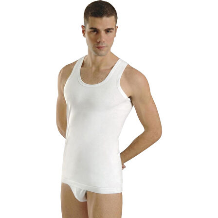 Anıt 1151 Penye Erkek Atlet Beyaz Beden L