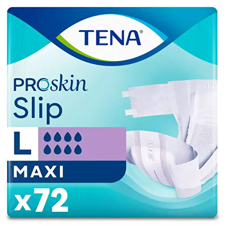 TENA Slip Maxi 8 Damla Bel Bantlı L 72 Adet