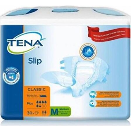 Tena Slip Classic(Pe) Plus Medium 30'Lu Yetişkin Bezi