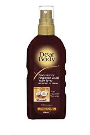 DEAR BODY HİNDİSTAN CEVİZİ YAĞLI BRONZLAŞTIRICI SPREY 200 ML