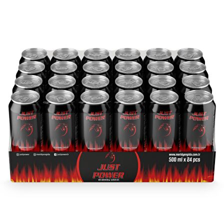 Just Power Energy Drink 500 ml 24 Adet Enerji İçeceği