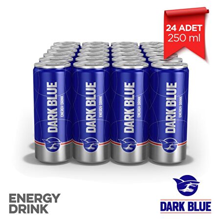 Dark Blue Energy Drink 24 x (250 ML) Enerji İçeceği