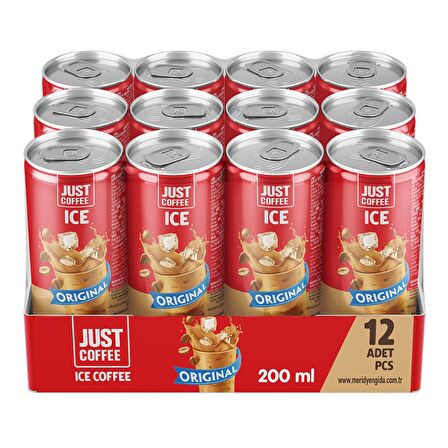 Just Coffee Ice Coffee Original 12 x 200 ml Hazır Soğuk Kahve