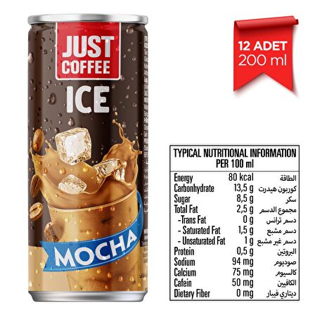 Coffee Sade Mocha 200 ml 12'li Teneke 