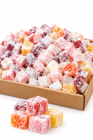 Karışık Meyve Aromalı Geleneksel Lokum (1 kg)