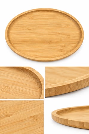 Bambu Oval Sunum Tabagi (28X20X2 Cm)