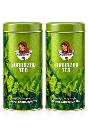 Şahrzad Teneke Kutu Kakule Aromalı Siyah Çay 1 KG