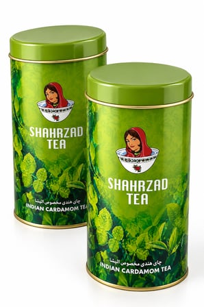 Şahrzad Teneke Kutu Kakule Aromalı Siyah Çay 1 KG