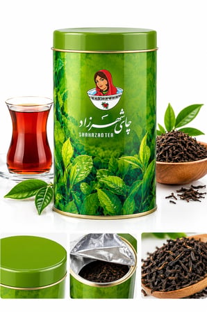Şahrzad Teneke Kutu Kakule Aromalı Siyah Çay 1 KG
