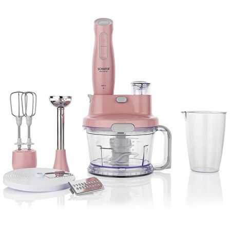 Schafer Meister Multi Blender Seti 17 Parça-Pembe