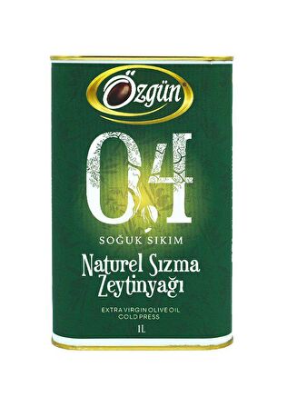 Özgün Zeytin Ve Zeytin Yağı Naturel Soğuk Sıkım Sızma Zeytinyağı 1 lt Teneke 