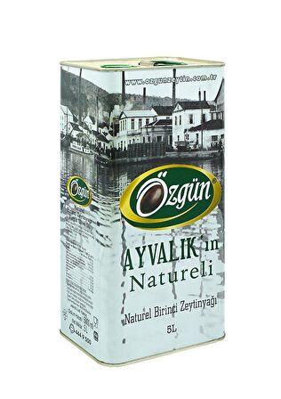 Özgün Zeytin Ve Zeytin Yağı Ayvalık'ın Natureli Naturel 1. Zeytinyağı 5 lt Teneke